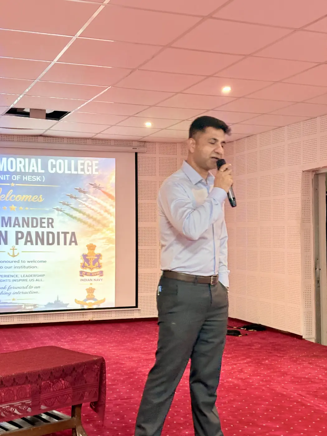 Aviation guidance seminar at Hindu Education Society Kashmir institution