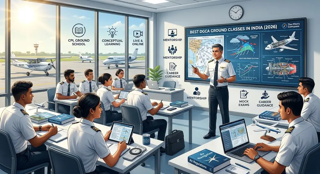 Best DGCA Ground Classes in India (2026): How to Choose the Right CPL Ground School