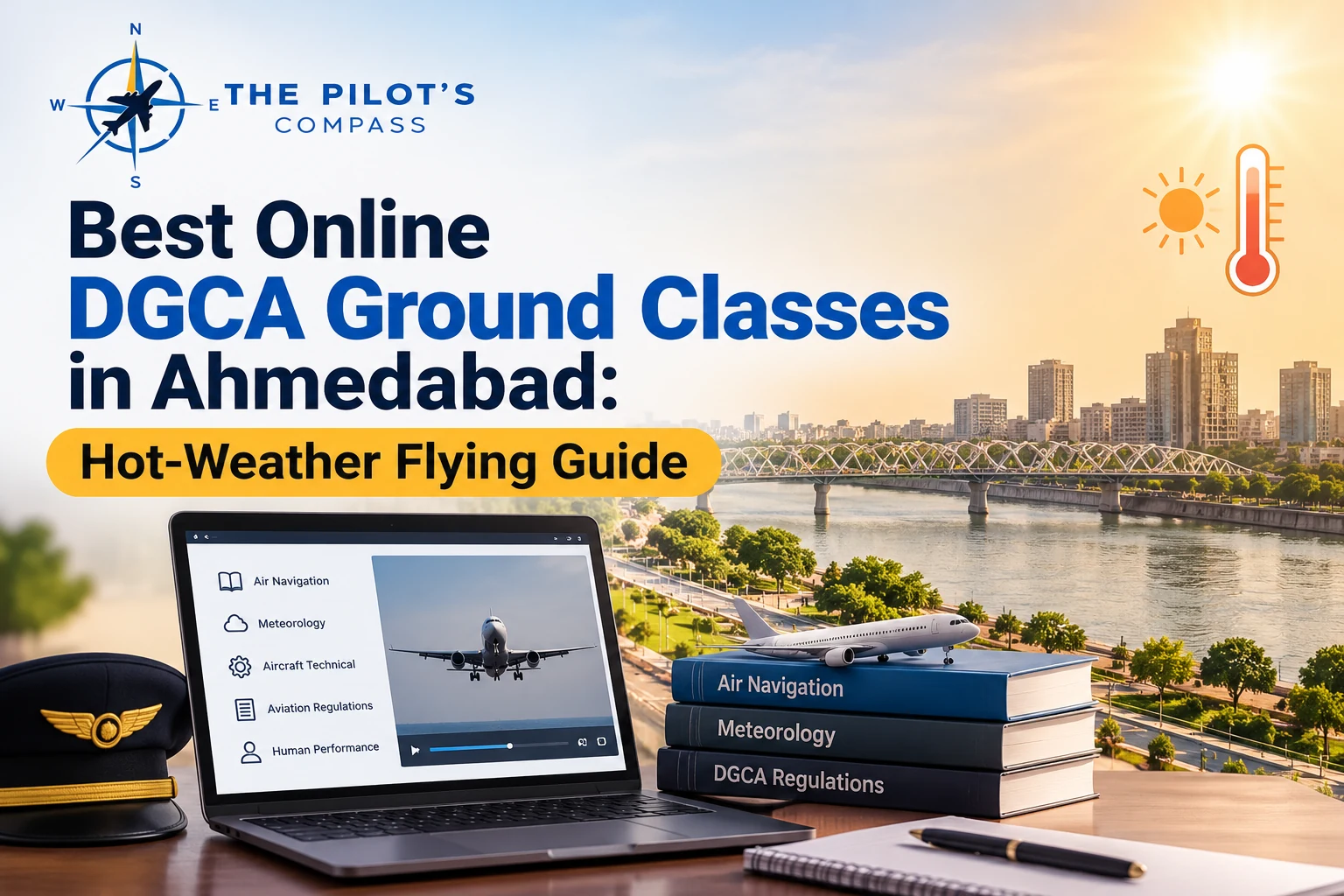 Best Online DGCA Ground Classes in Ahmedabad: Hot-Weather Flying Guide