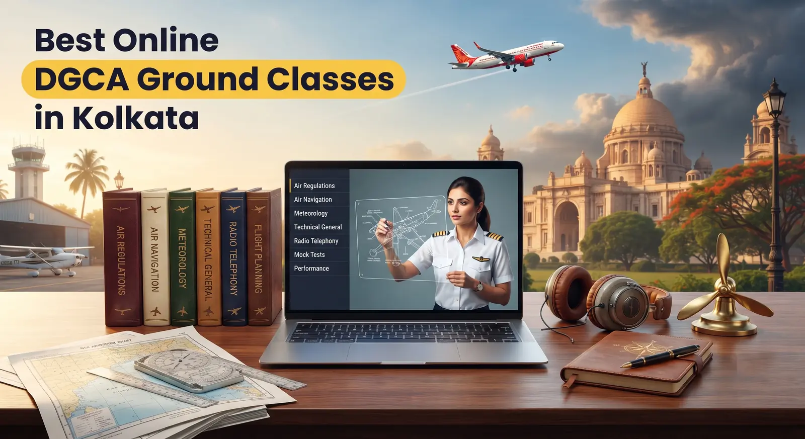 Best Online DGCA Ground Classes in Kolkata: Eastern India Pilot Guide