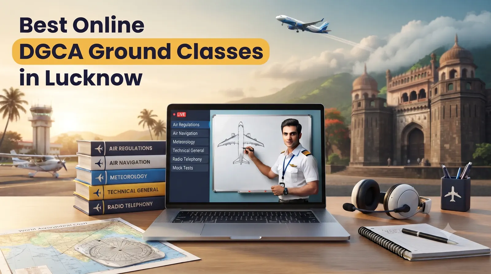 Best Online DGCA Ground Classes in Lucknow: Uttar Pradesh Pilot Guide