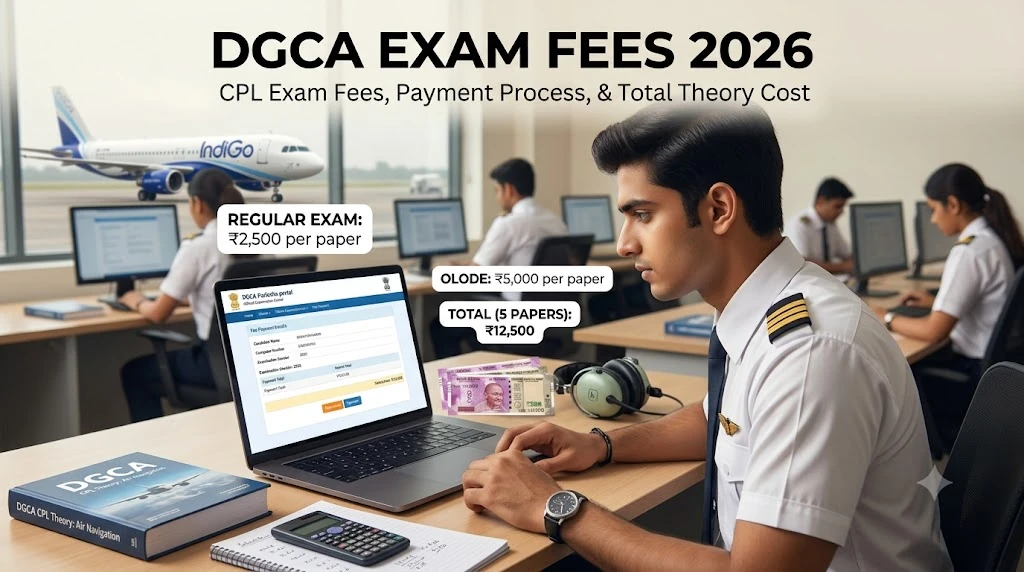 DGCA Exam Fees 2026: CPL Exam Fees, Payment Process & Total Cost