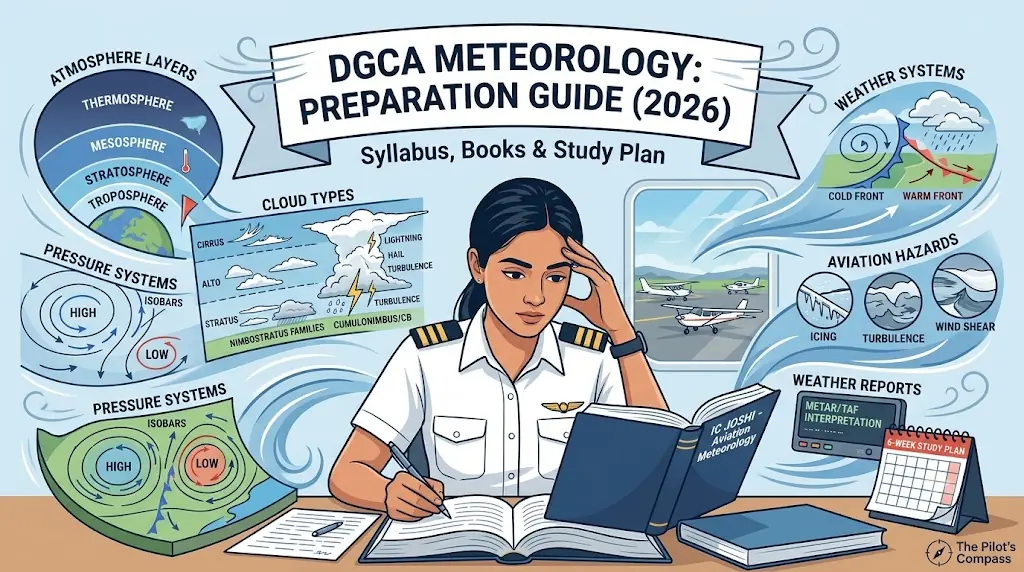 DGCA Meteorology Preparation Guide (2026): Syllabus, Books & Study Plan